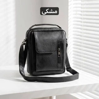 کیف رو دوشی و دستی زنانه و مردانه چرم مصنوعی با زیپ و بند قابل تنظیم مدل M7205 101951346